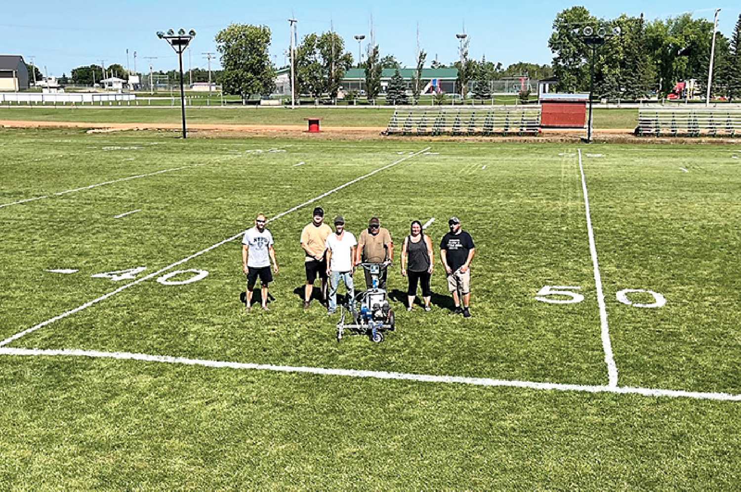 The new football field at Esterhazy High School. Aside from Esterhazy, about 16 other communities benefit from the space.